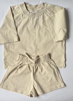 Дитячий літній костюм zara 122 см