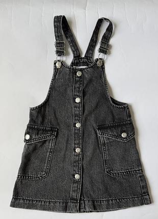 Дитячий джинсовий сарафан zara 110 см