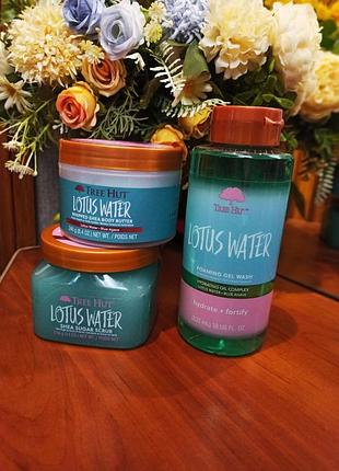 Скраб, батер, гель  tree hut lotus water