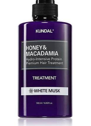 Акционная цена!
kundal honey &amp; macadamia white musk, 500 мл
интенсивный увлажняющий бальзам ( кондиционер) для сухих или поврежденных волос