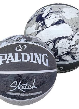 М'яч баскетбольний spalding sketch jump ball розмір 7 84382z (оригінал)