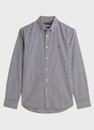 Чоловіча сорочка у клітинку оригінал tommy hilfiger без дефектів 164 organic cotton хс с