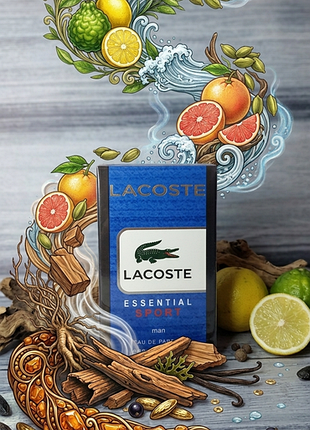 Парфюм мужской lacoste essential sport 60 мл