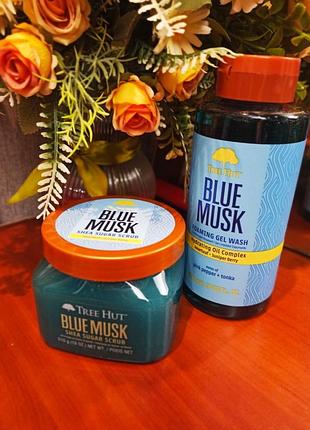 Скраб, батер, гель tree hut blue musk