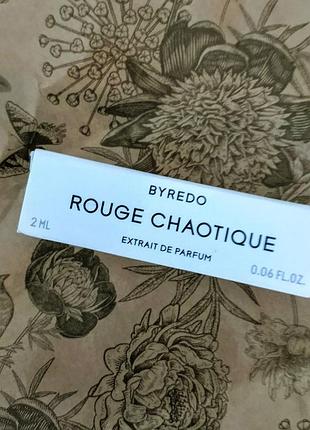Пробник духов byredo rouge chaotique extrait de parfum, оригинал