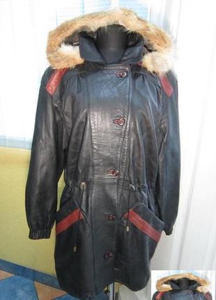 Женская кожаная куртка с капюшоном stil show. лот 1782 фото