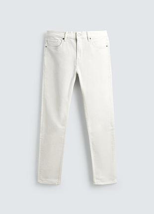 Чоловіча молочні джинси брюки слім slim прямі зара zara zara eur 40 usa 31 mex 31 розмір с або м