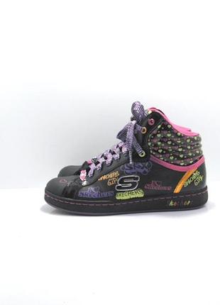 Детские оригинальные кожаные кроссовки ботинки skechers р. 38-39