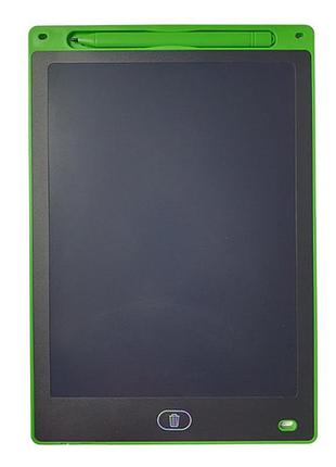 Планшет для рисования и заметок 12" lcd синий, стираемый
