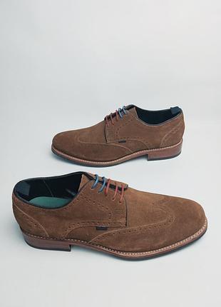 Замшеві туфлі броги gordon & bros 42р.