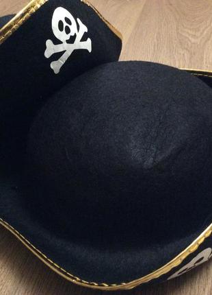 Шляпа пирата к карнавальному костюму пирата пиратки