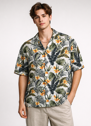 Гавайские рубашки jack &amp; jones premium гавайка тенниска вискоза