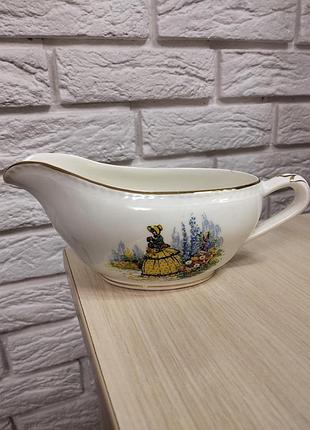 Винтажгий соусник ridgway portland pottery
