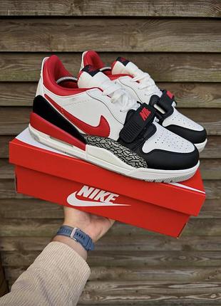 Кросівки nike air jordan legacy 312 low (white red)