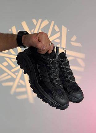 Мужские кроссовки merrell moab speed 2 all black