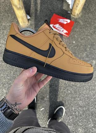 Кросівки nike air force (camel, шкіра