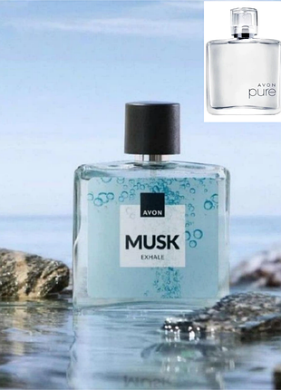 Чоловіча туалетна вода avon musk exhale, 75 мл(ейвон маск ексхейл)