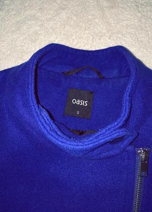 Синее пальто oasis7 фото