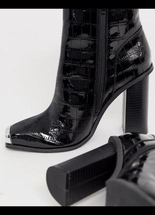 Черные ботильоны на каблуке от public desire3 фото