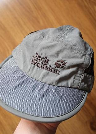 Унисекс кепка на малую/среднюю голову jack wolfskin strap cap cool grey