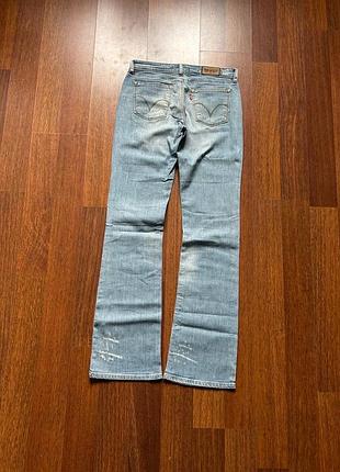 Levi’s джинси жіночі штани boot cut кльош faded washed distressed потерті оригінал б у