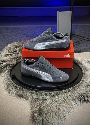 Кросівки puma speedcat, сірі замша