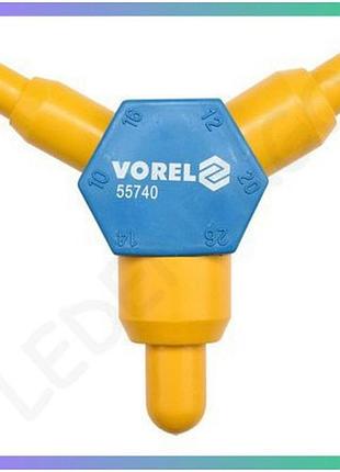 Калібратор для труб pex-al-pex vorel ø 10x16 12x20 14x26 мм з'єднувач для трубопроводів