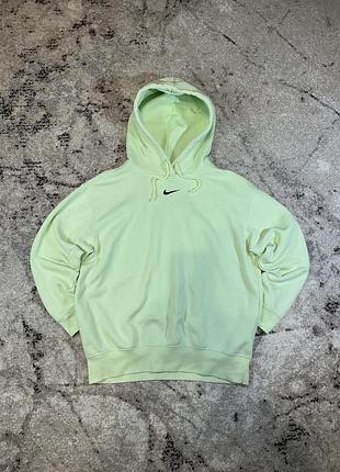 Худи nike central swoosh, кофта найк центр лого, оверсайз худи, оригінал, size s, size m