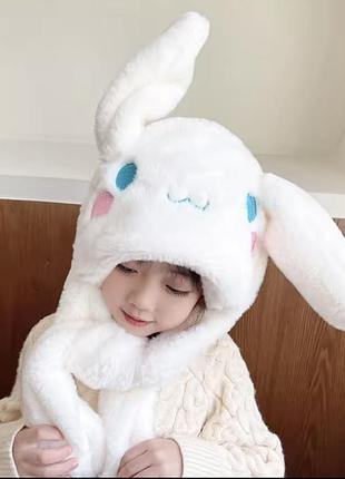 🐰 шапка з рухливими вушками 🐰