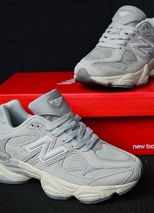 Женские кроссовки new balance 9060 grey 1950 беланс серого цвета