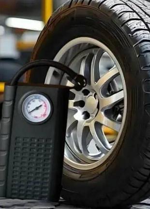 Компрессор автомобильный с манометром от прикуривателя 12v and1322 черный top shop ua_