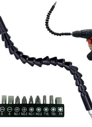 Гибкий переходник для шуруповерта flexible shaft extension bits top shop ua_