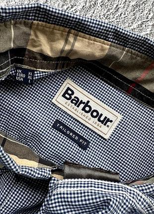 Men’s shirts button up barbour plaid light blue 10