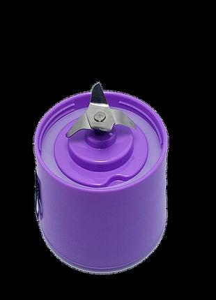 Блендер smart juice cup fruits usb фиолетовый 4 ножа top shop ua_