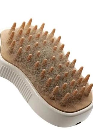 Щетка паровая для шерсти животных pet spa коричневая top shop ua_