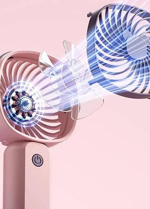 Вентилятор настольный мини ручной аккумуляторный с usb handheld fan and ly-838 klw-f8 top shop ua_