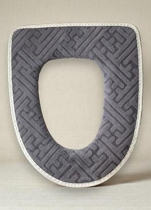 Чехол-сидение на унитаз toilet seat cover and 03 серый top shop ua_