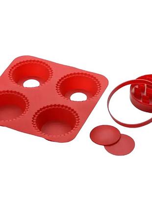 Форма силиконовая для выпечки my lil pie maker красная top shop ua_