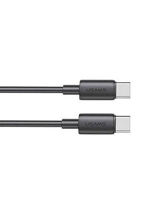 Кабель usams sj711 type-c to type-c 60w fast charging black top shop ua_