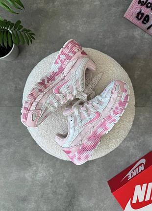 Женские кроссовки nike p-6000 custom pink