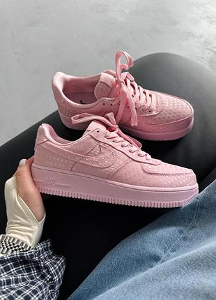 Женские кроссовки nike air force 1 low valentines day pink найк форс розового цвета