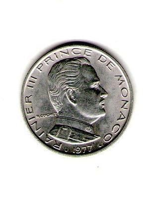 Монако 1941, 1977 год никель, 6g, ø 24mm no546