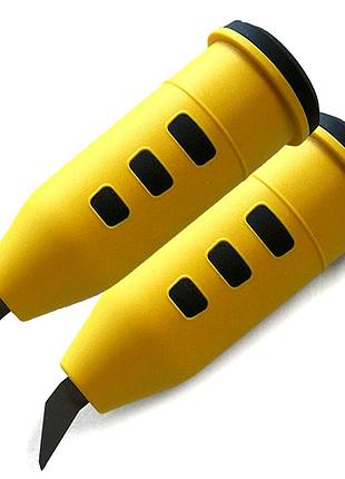 Наконечник vipole silent race tip r18 47 желтый пластик карбид вольфрама для скандинавской ходьбы 2 шт.