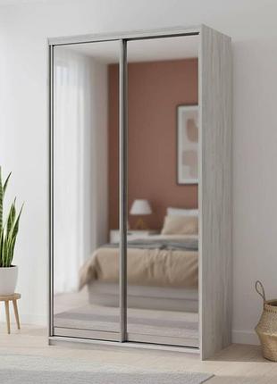Шафа-купе doros сіті лайт сосна натті 2 дзеркала 120х45х225 (drs-011957)