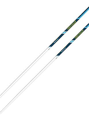 Секция палок для скандинавской ходьбы vipole asta power steps blue 115 см карбон 1000 г