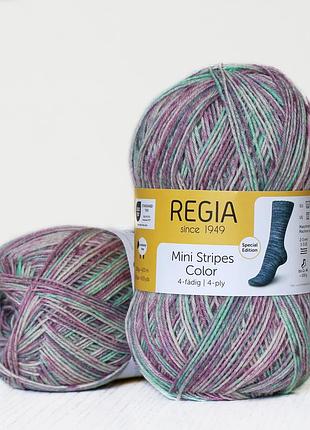 Шкарпеткова пряжа regia color 100 г, 00508