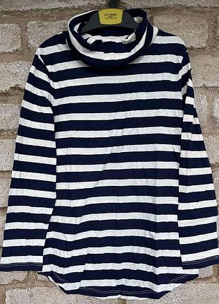 1, мягенький трикотажный гольфик в синюю полоску на девочку old navy размер 6-8 лет рост 114-135 см