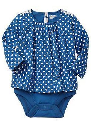 1, хлопковый легкий реглан бодик в горох размер 3-6 мес baby gap гап оригиинал