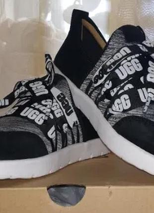Мокасини замшеві кросівки ugg seaway sneaker угг сивей (розмір 23.5 см) оригінал з сша