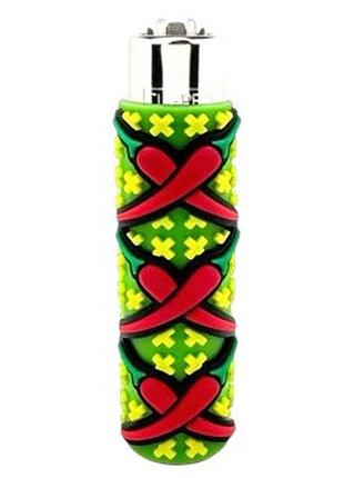 Зажигалка clipper lighter silicone spicy soul в силиконовом чехле 4
